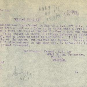 Soldier packet page