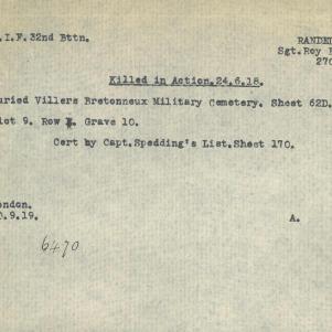 Soldier packet page