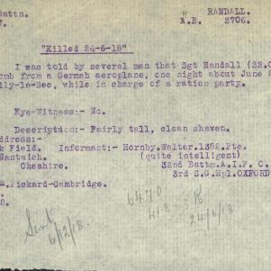 Soldier packet page