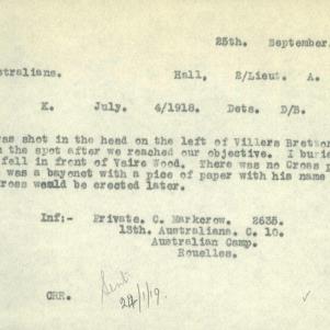 Soldier packet page