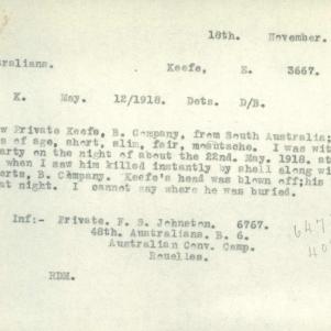 Soldier packet page