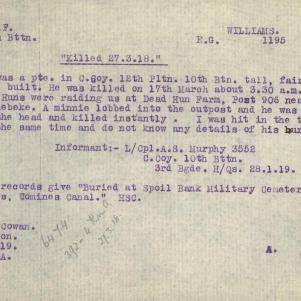 Soldier packet page