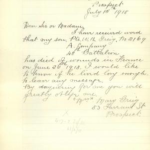 Soldier packet page