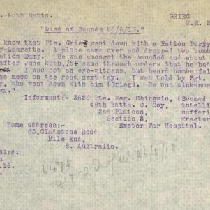 Soldier packet page