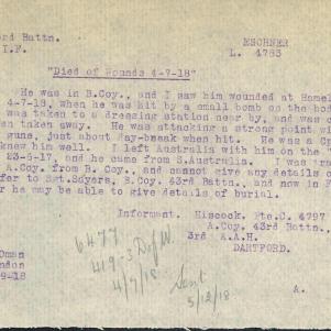 Soldier packet page