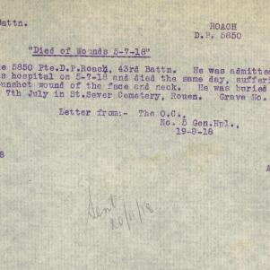Soldier packet page
