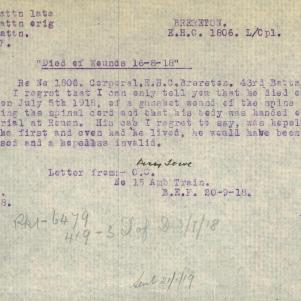 Soldier packet page