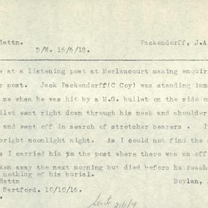 Soldier packet page