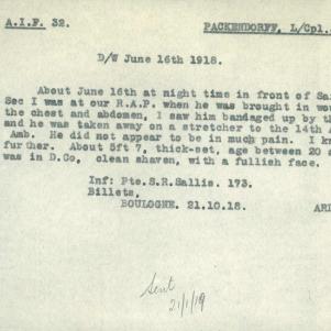 Soldier packet page