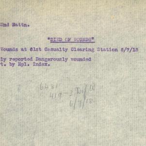 Soldier packet page