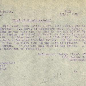 Soldier packet page
