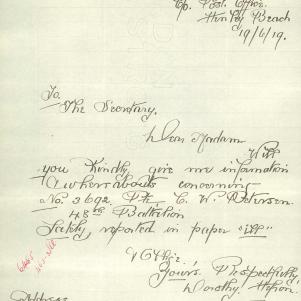 Soldier packet page