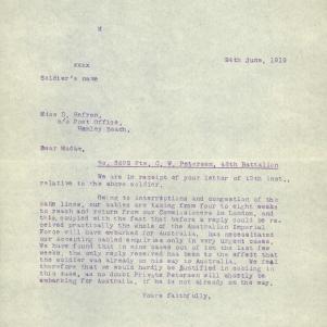 Soldier packet page