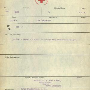 Soldier packet page