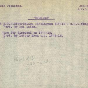 Soldier packet page