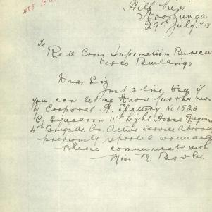 Soldier packet page