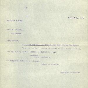 Soldier packet page