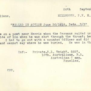 Soldier packet page
