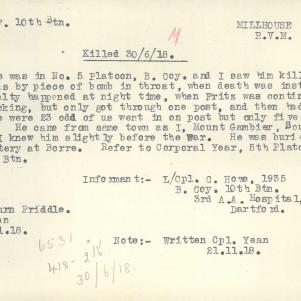 Soldier packet page