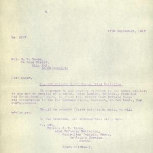 Soldier packet page