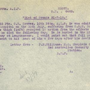 Soldier packet page