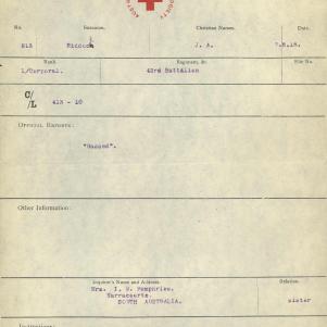 Soldier packet page