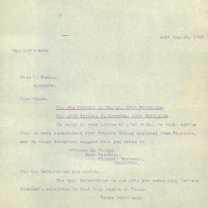 Soldier packet page