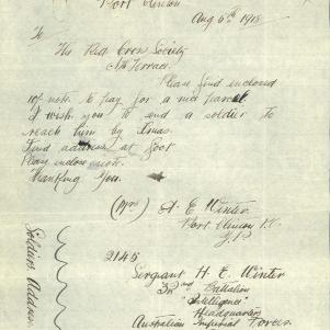 Soldier packet page