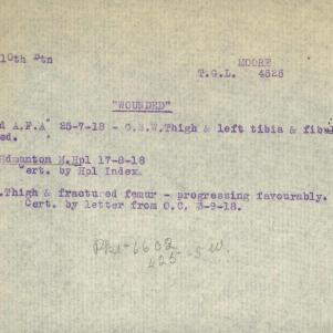 Soldier packet page