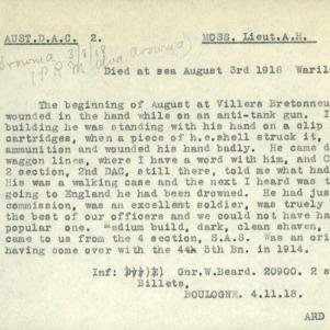 Soldier packet page