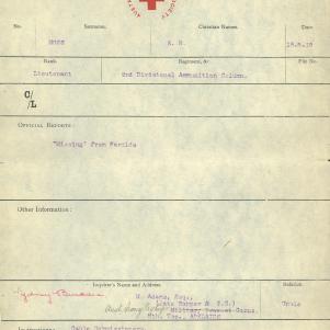 Soldier packet page