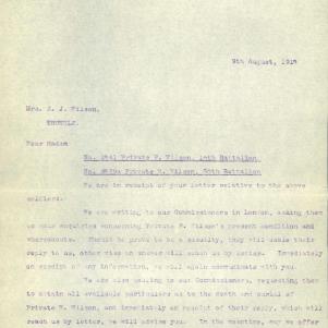 Soldier packet page