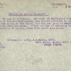 Soldier packet page