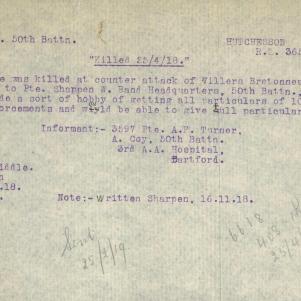 Soldier packet page