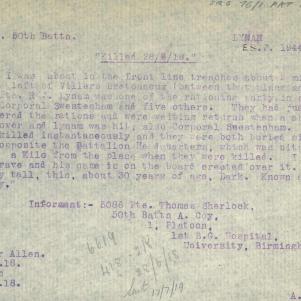 Soldier packet page