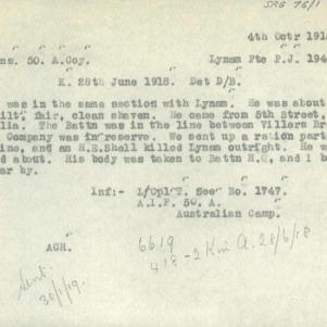 Soldier packet page