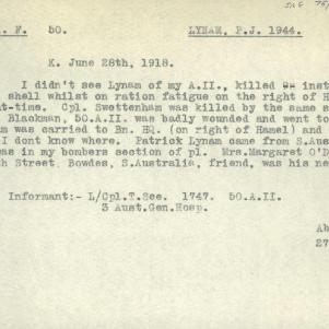 Soldier packet page
