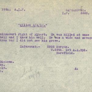 Soldier packet page