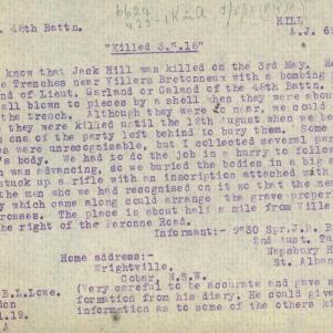 Soldier packet page
