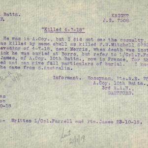Soldier packet page