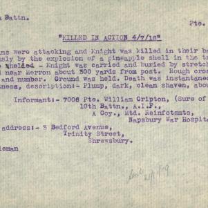 Soldier packet page