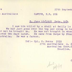 Soldier packet page