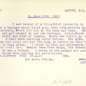 Soldier packet page