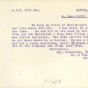 Soldier packet page