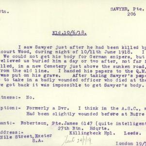 Soldier packet page
