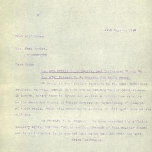 Soldier packet page