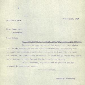 Soldier packet page