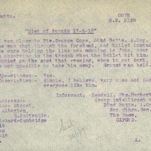 Soldier packet page