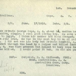 Soldier packet page