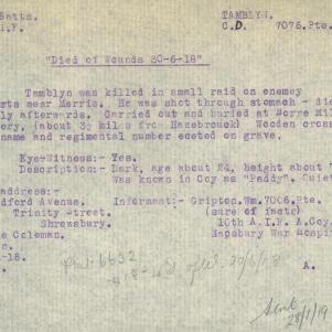 Soldier packet page